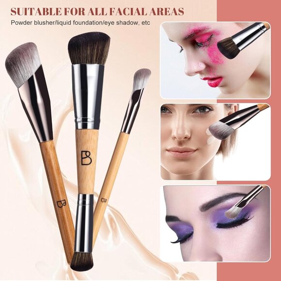 Makeup Brushes Makeup Tools Kit Premium Synthetic Powder Concealer Brush - Picture 4 of 6